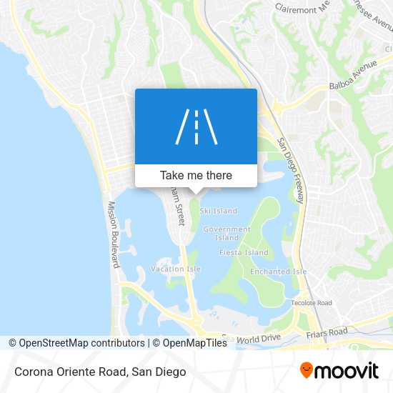 Mapa de Corona Oriente Road