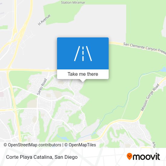 Corte Playa Catalina map