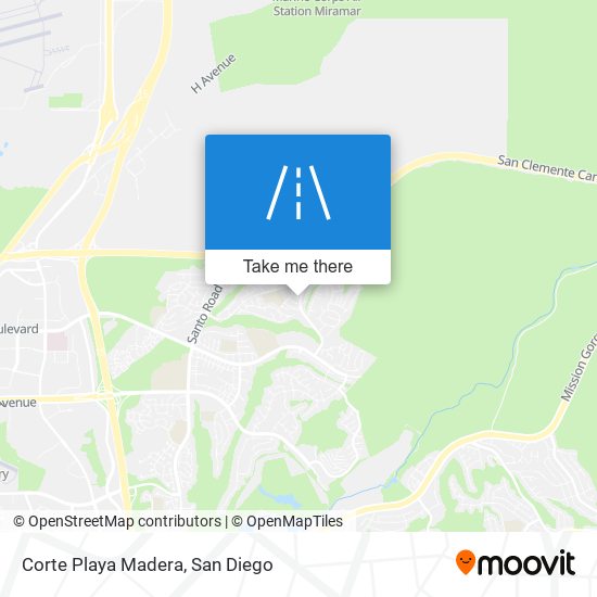 Corte Playa Madera map