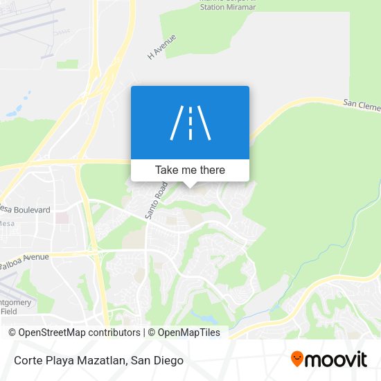 Mapa de Corte Playa Mazatlan
