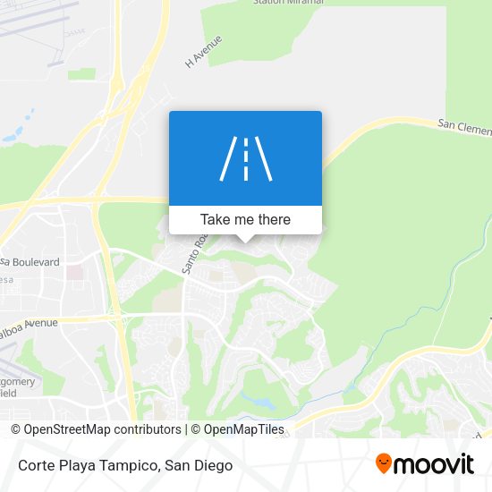 Corte Playa Tampico map
