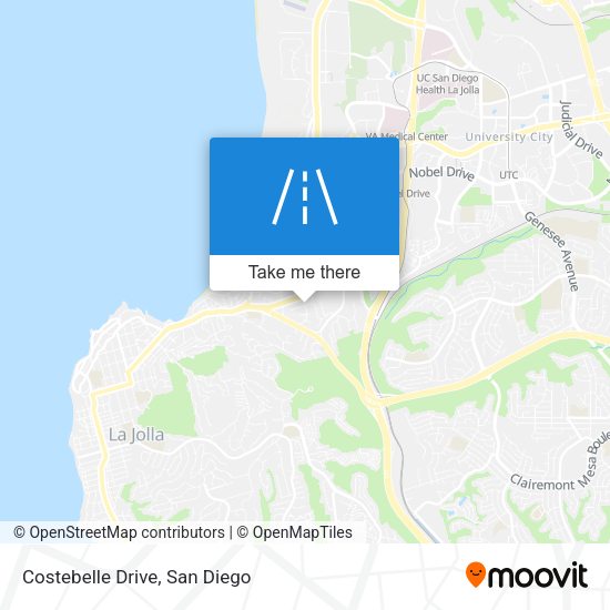Mapa de Costebelle Drive