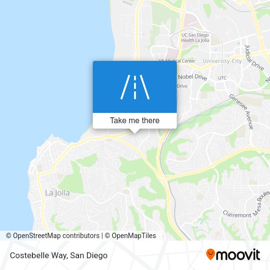 Mapa de Costebelle Way
