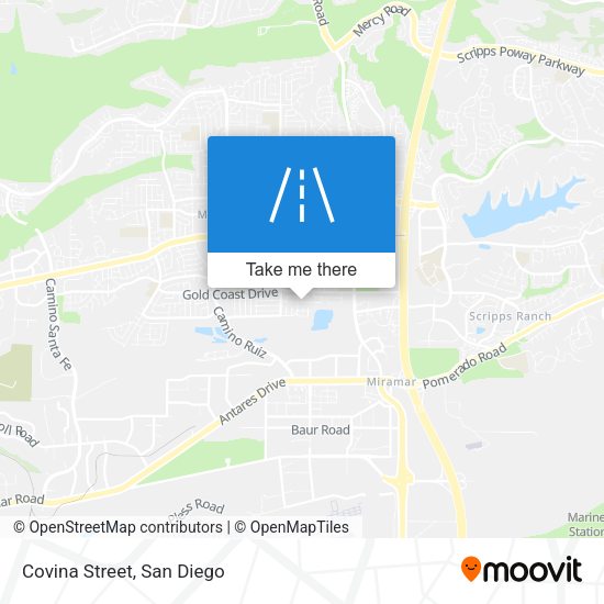 Mapa de Covina Street