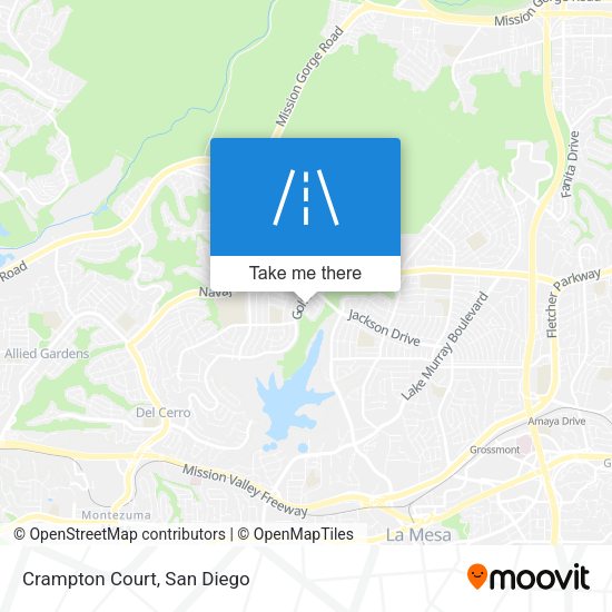 Mapa de Crampton Court