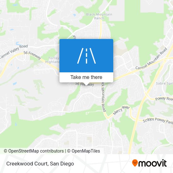 Mapa de Creekwood Court