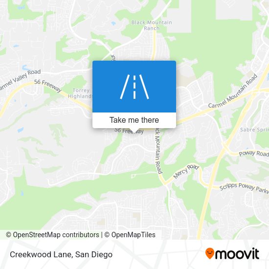 Mapa de Creekwood Lane