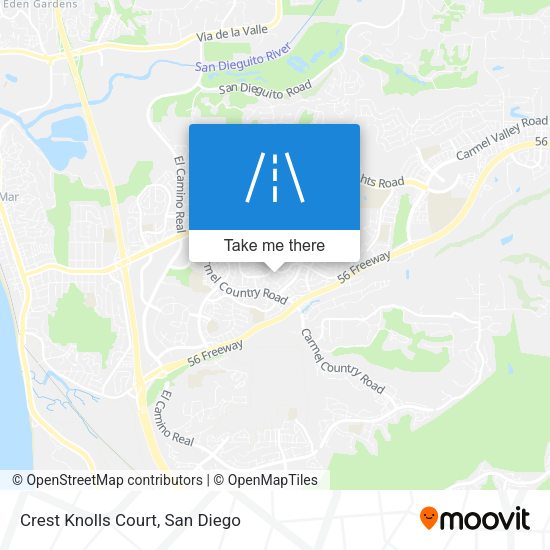 Crest Knolls Court map
