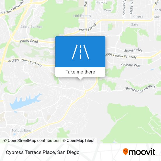 Mapa de Cypress Terrace Place