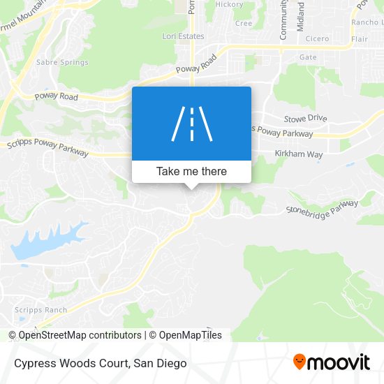 Cypress Woods Court map