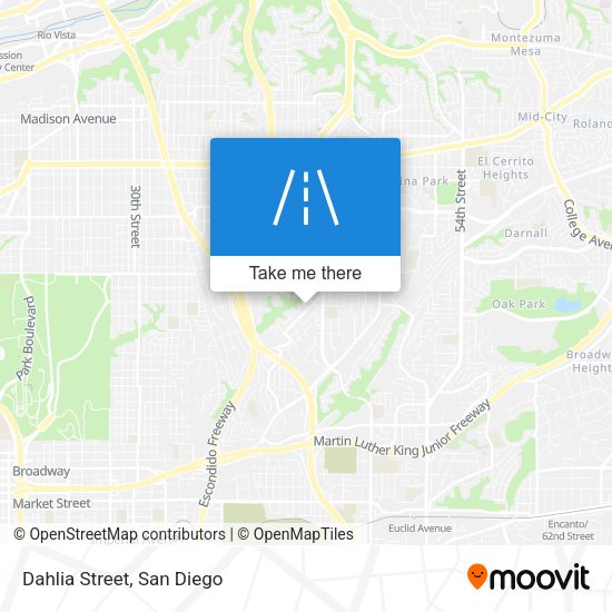 Mapa de Dahlia Street