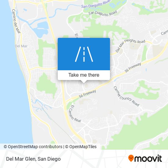 Mapa de Del Mar Glen