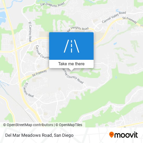 Del Mar Meadows Road map
