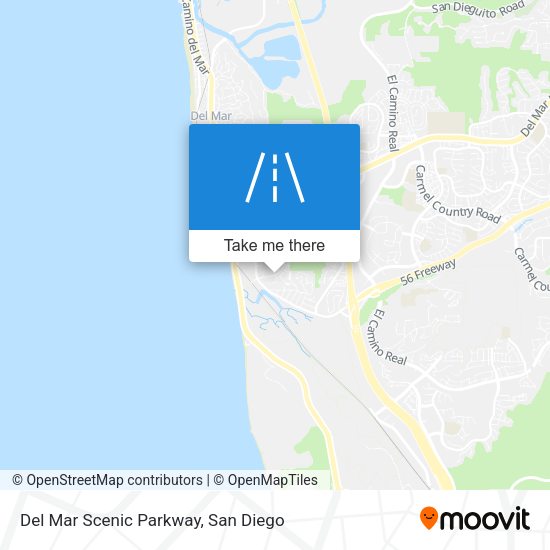 Del Mar Scenic Parkway map