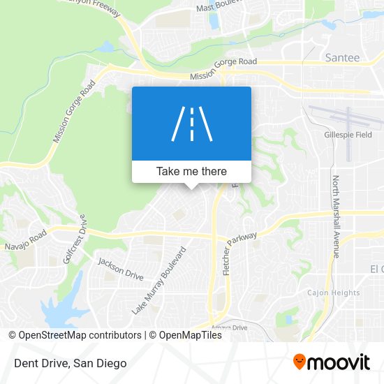 Dent Drive map