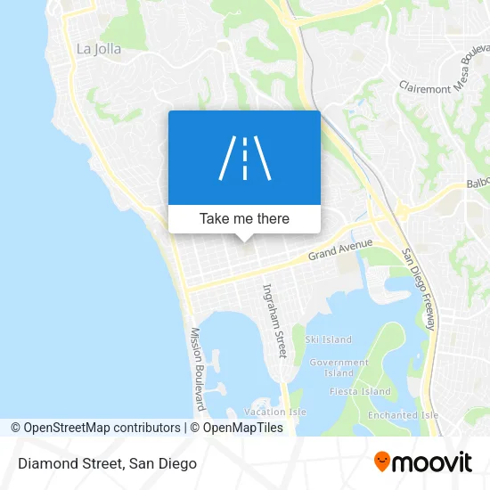 Diamond Street map