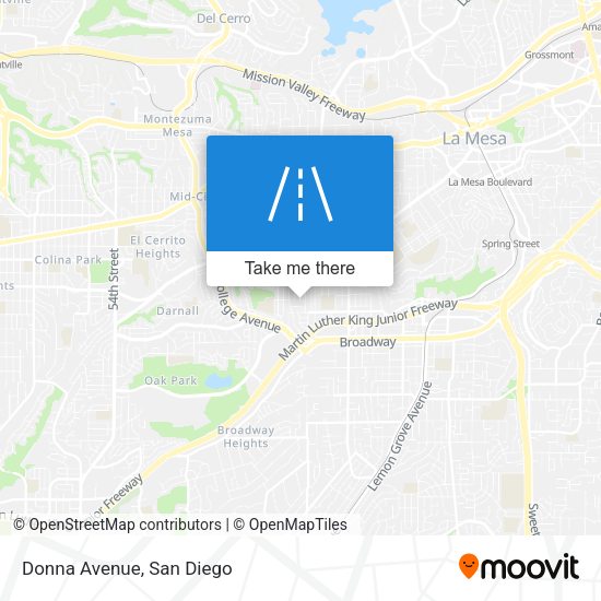 Mapa de Donna Avenue