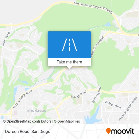 Mapa de Doreen Road