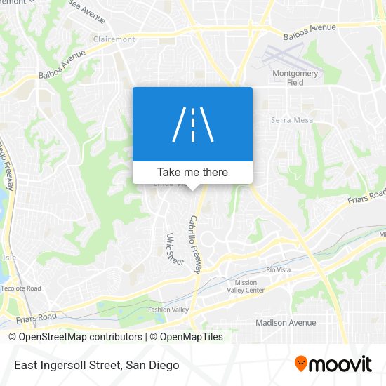 Mapa de East Ingersoll Street