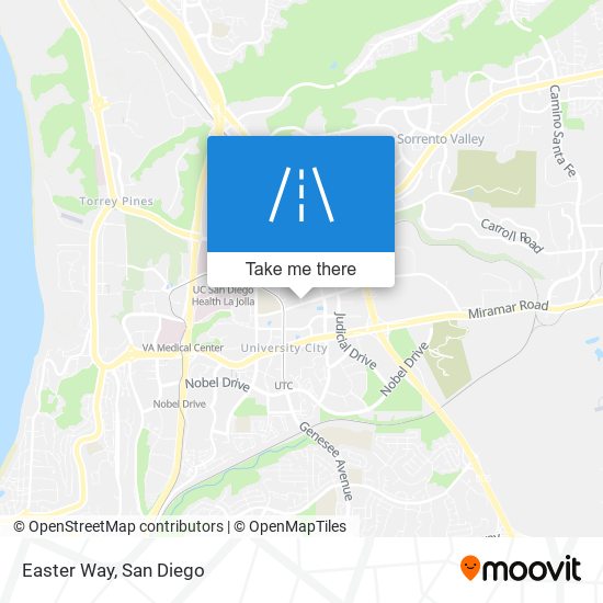 Easter Way map