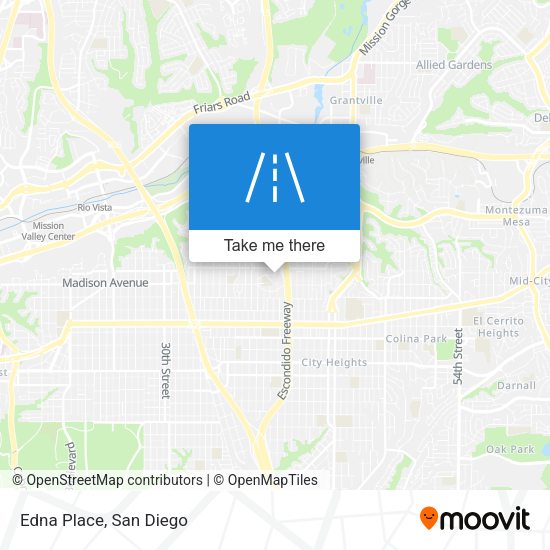Mapa de Edna Place