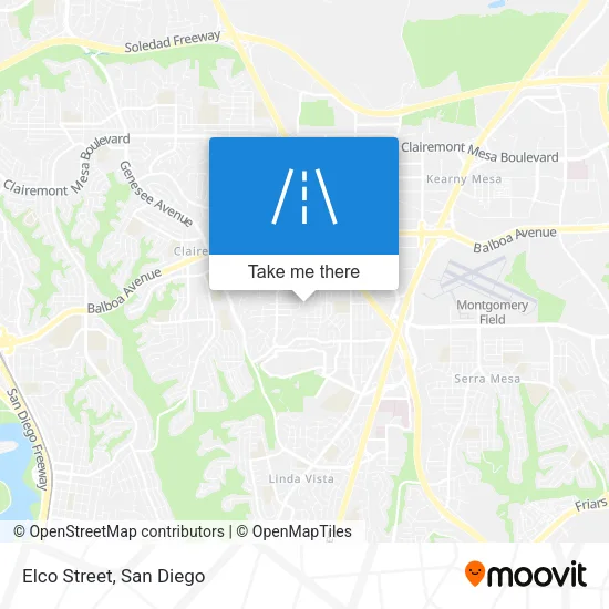 Mapa de Elco Street