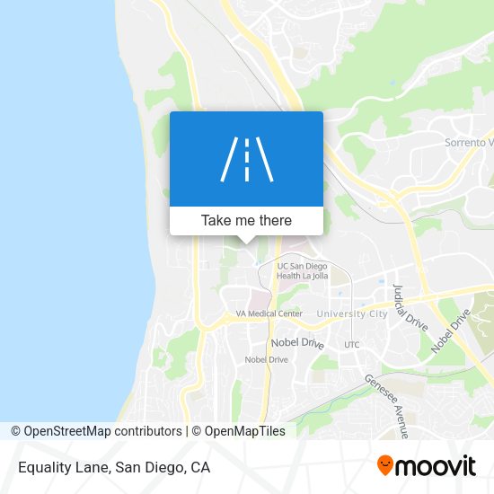 Mapa de Equality Lane