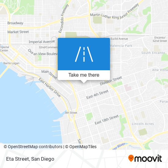 Eta Street map