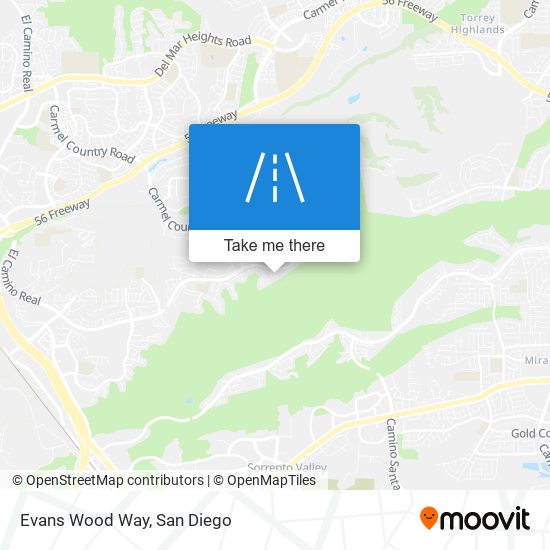 Evans Wood Way map