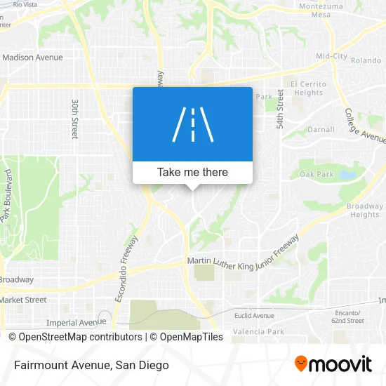 Fairmount Avenue map