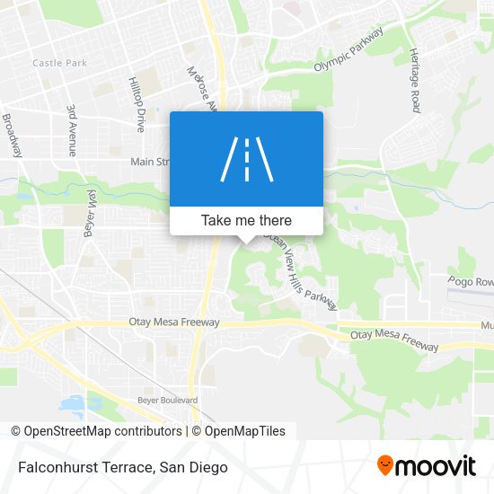 Falconhurst Terrace map