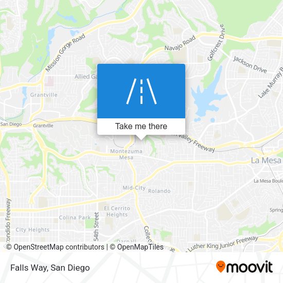 Mapa de Falls Way
