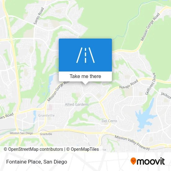 Fontaine Place map