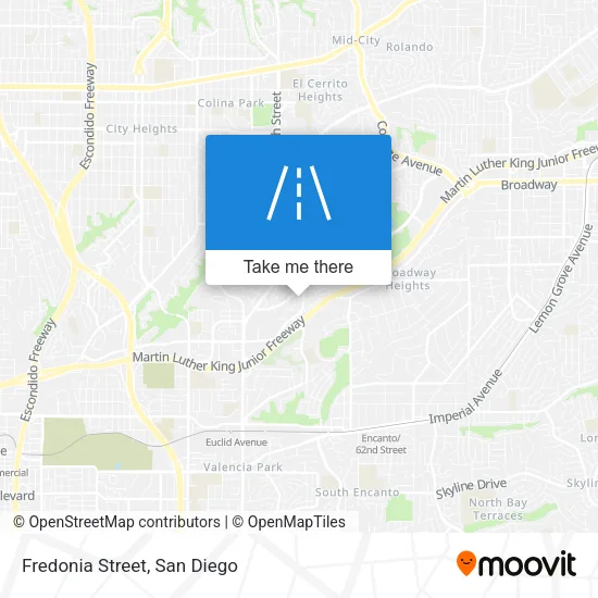 Mapa de Fredonia Street