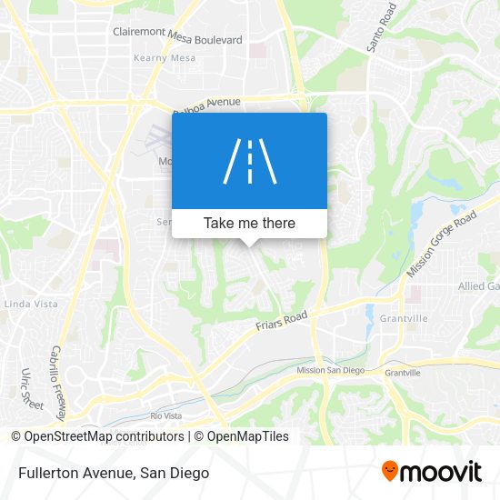 Mapa de Fullerton Avenue