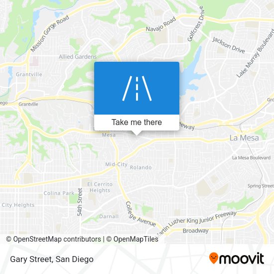 Mapa de Gary Street