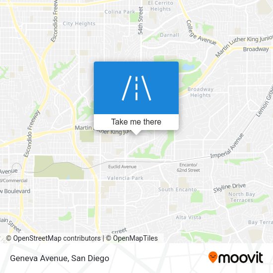 Mapa de Geneva Avenue