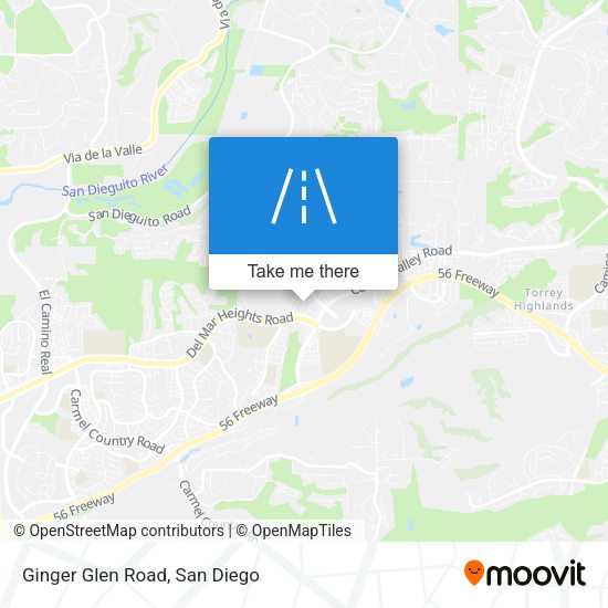 Mapa de Ginger Glen Road