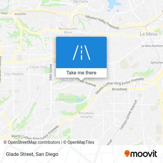 Mapa de Glade Street