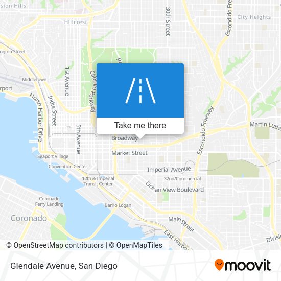 Mapa de Glendale Avenue