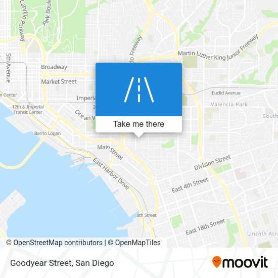 Mapa de Goodyear Street