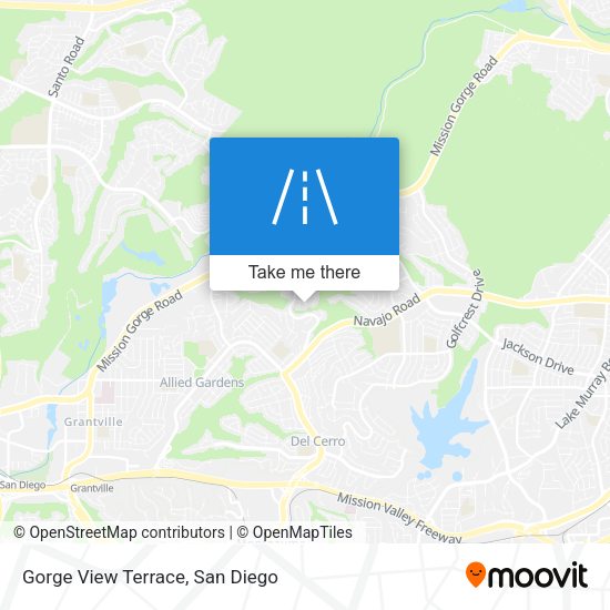 Gorge View Terrace map