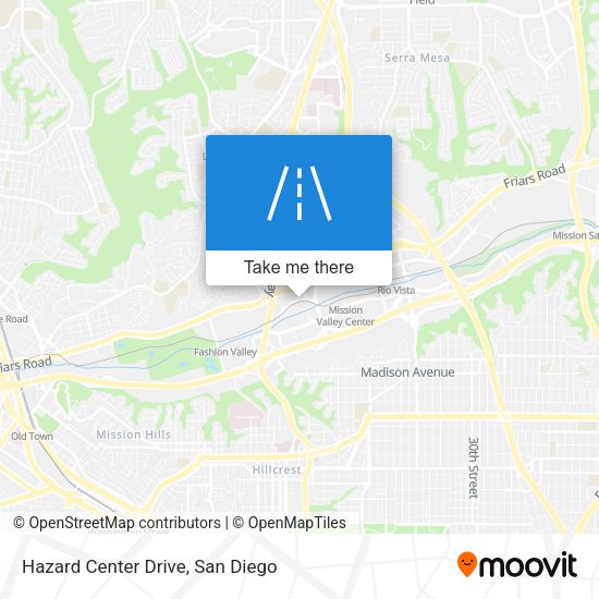 Hazard Center Drive map
