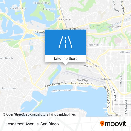 Mapa de Henderson Avenue