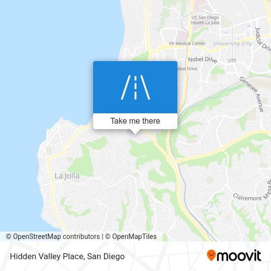 Hidden Valley Place map