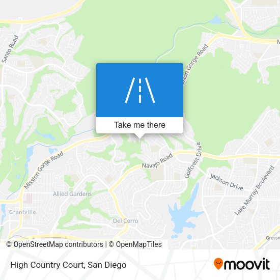 High Country Court map