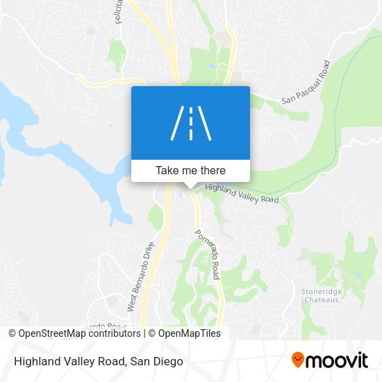 Highland Valley Road map