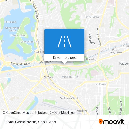 Hotel Circle North map