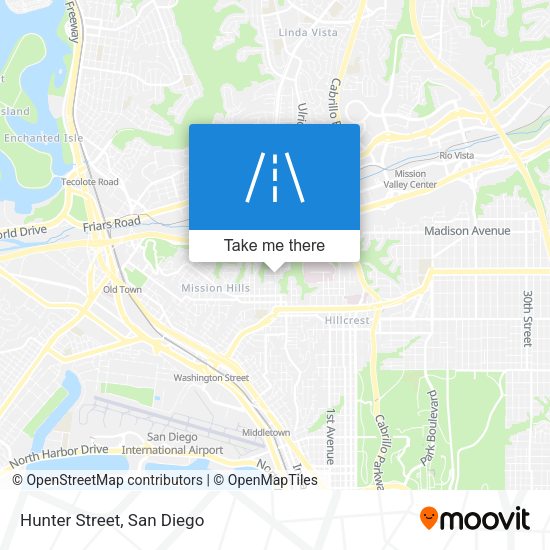 Mapa de Hunter Street