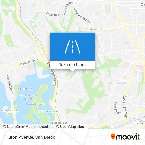 Mapa de Huron Avenue